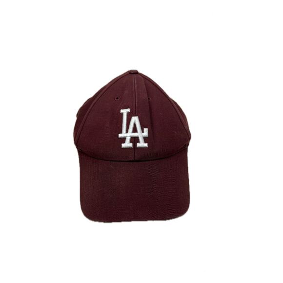 New Era 47 MLB LA Dodgers Adjustable Burgundy - Picture 1 of 7